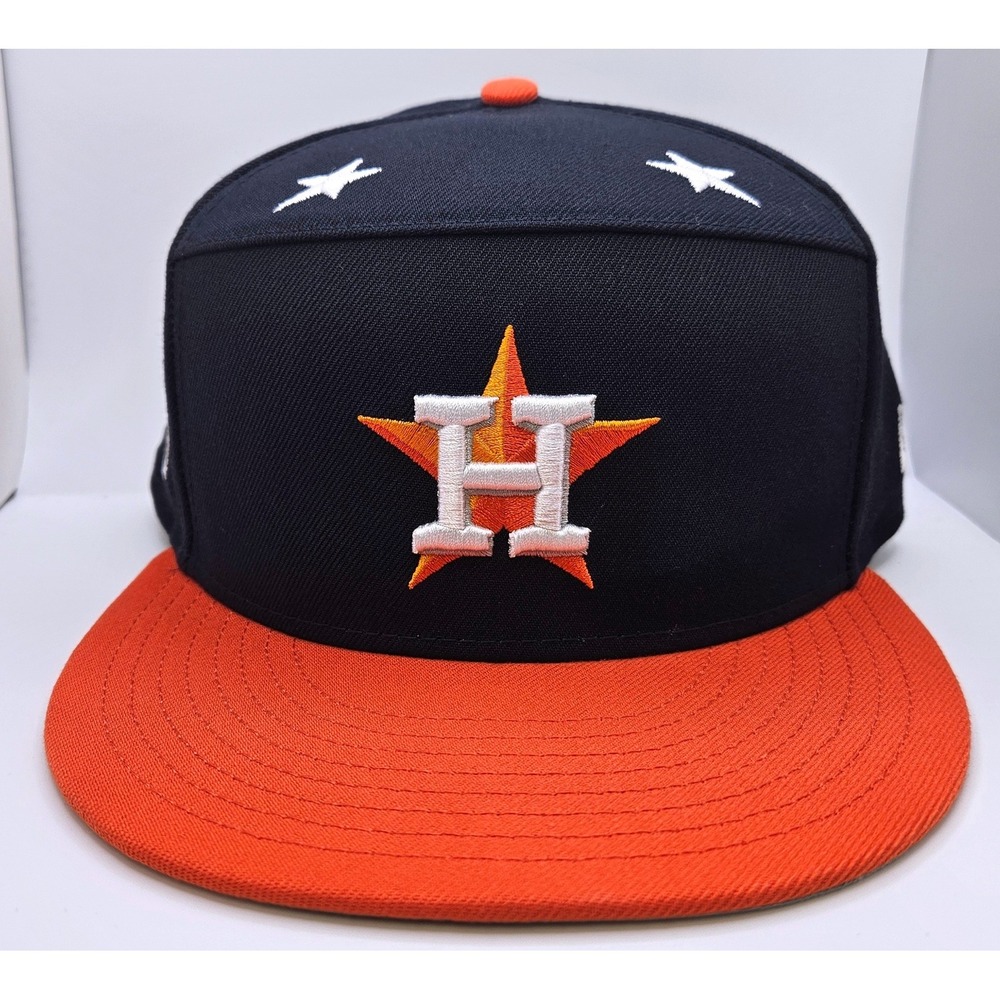 New Era 59FIFTY Houston Astros 2025 All Star Game Fitted Hat Navy Orange Size 8
